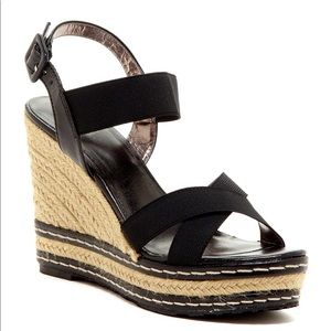 Espadrille platform wedge sandals